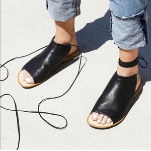 NWOT Free People Latigo Sand Dune Boot Leather Sandal